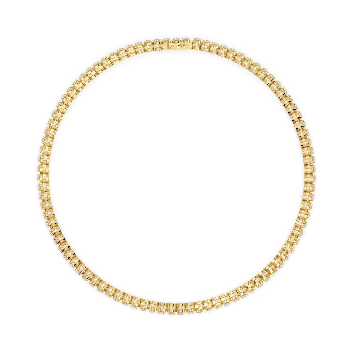 0.9 CTW Petite Four-Prong Round Lab Grown Diamond Tennis Bracelet - View 5
