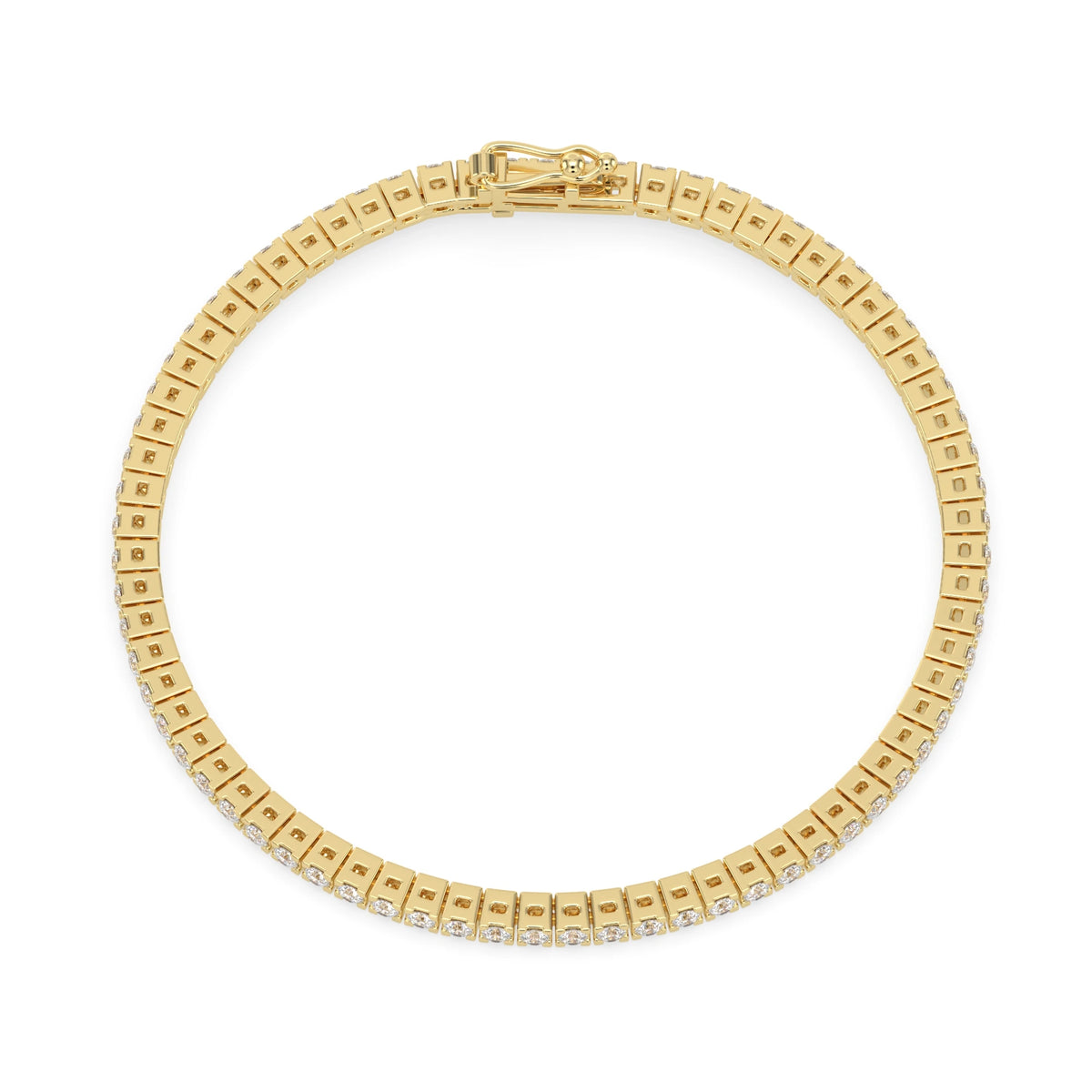 2.5 CTW Classic Four-Prong Round Lab Grown Diamond Tennis Bracelet - View 5