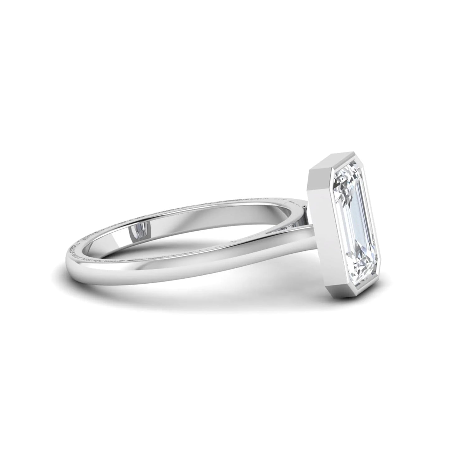 Princess Cluster Prong Set Lab Grown Diamond Engagement Ring