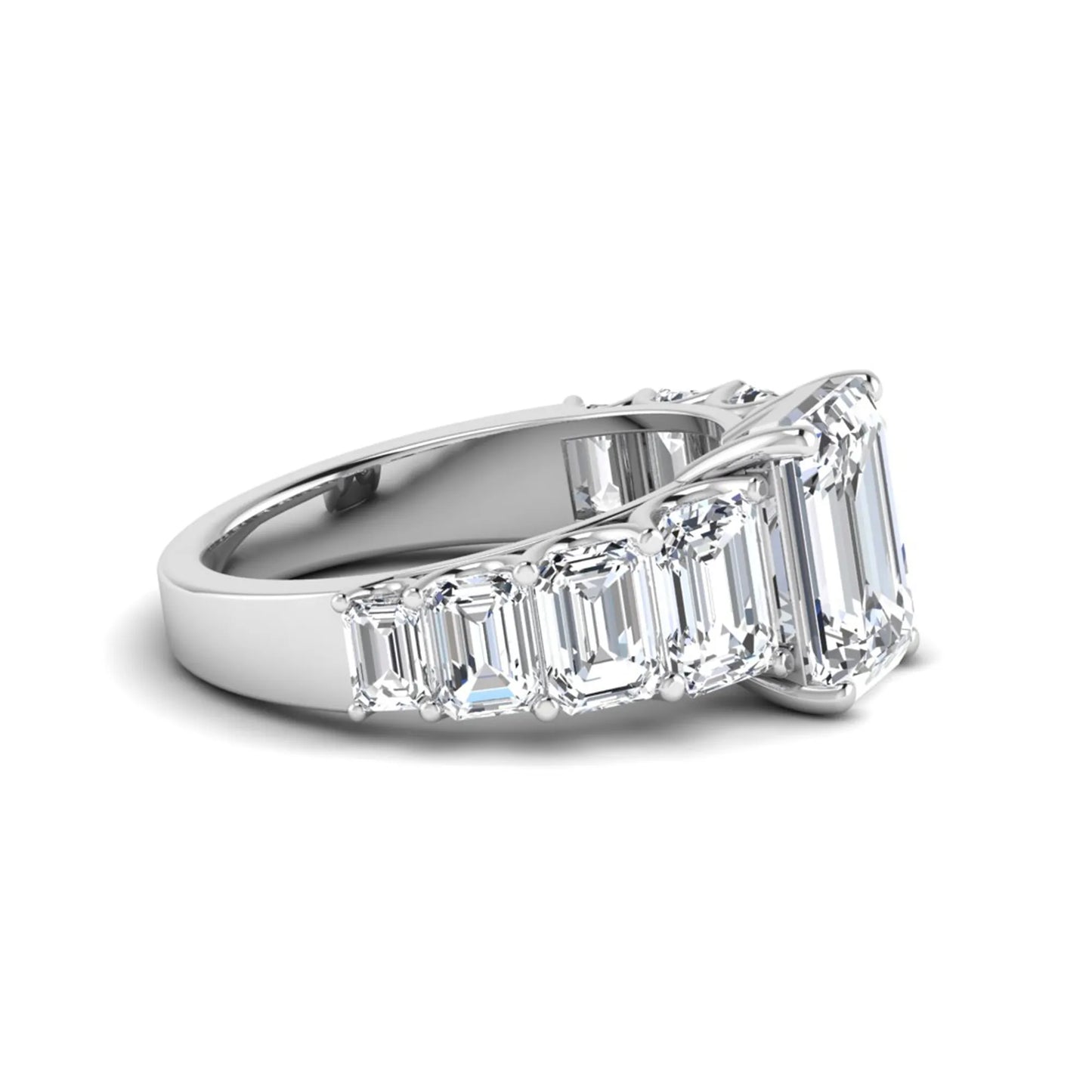 Princess Cluster Prong Set Lab Grown Diamond Engagement Ring