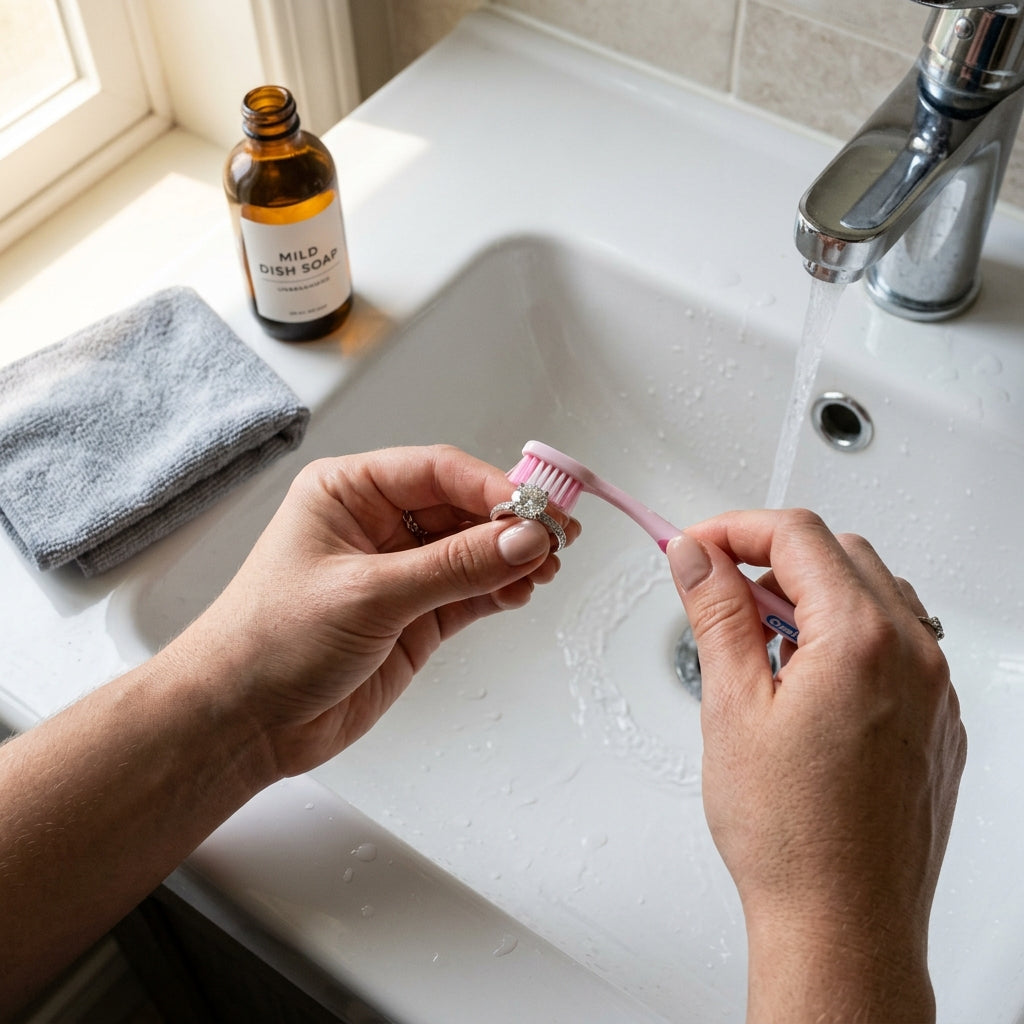 How to Clean and Care for Your Lab-Grown Diamond Ring at Home