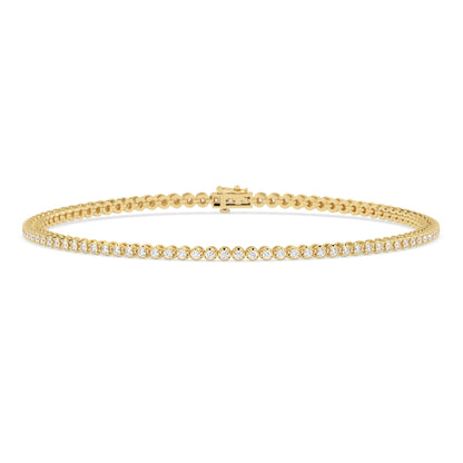 0.9 CTW Petite Four-Prong Round Lab Grown Diamond Tennis Bracelet