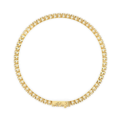 2 CTW Dainty Minimalist Round Lab Grown Diamond Tennis Bracelet - View 5