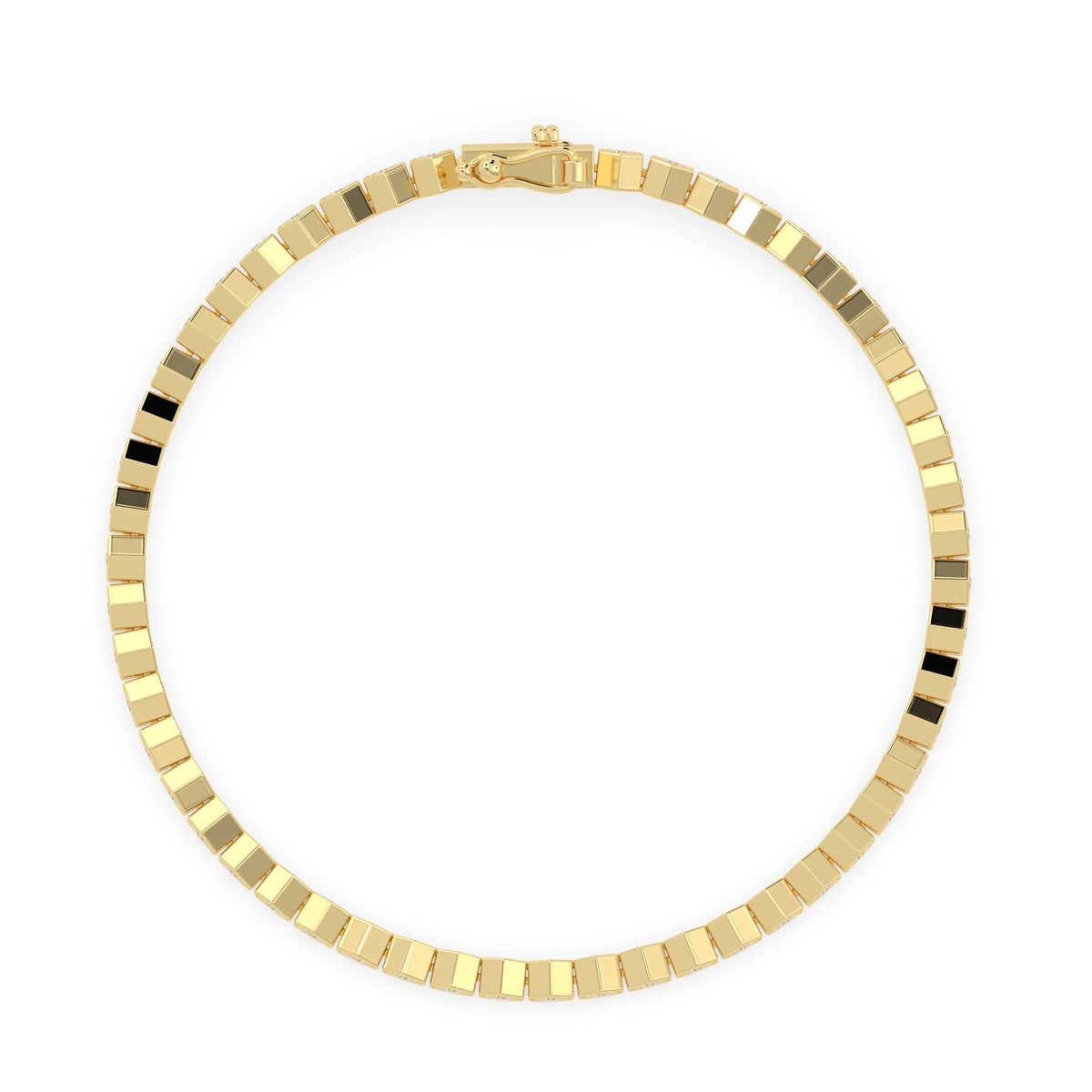 2 CTW Heavy-Link Round Lab Grown Diamond Tennis Bracelet - View 5