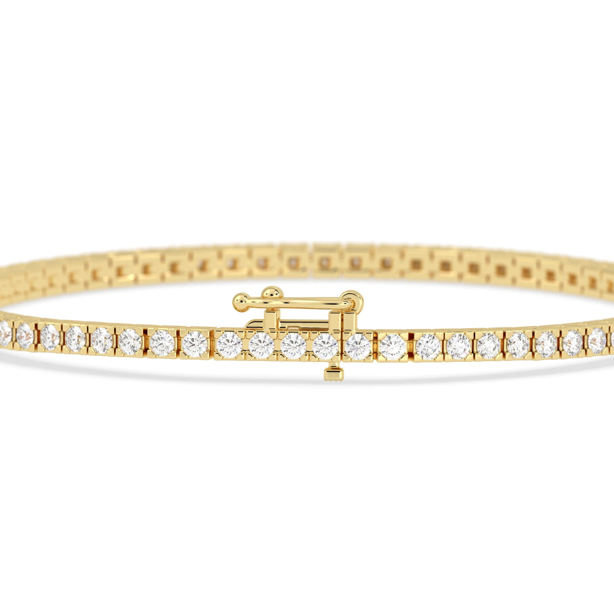 2.5 CTW Classic Four-Prong Round Lab Grown Diamond Tennis Bracelet - View 4