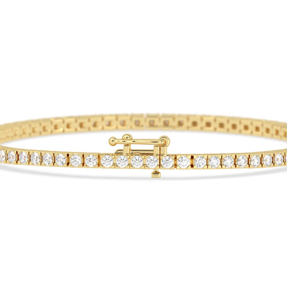 2.5 CTW Classic Four-Prong Round Lab Grown Diamond Tennis Bracelet - View 4