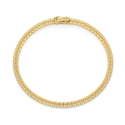 2.5 CTW Classic Four-Prong Round Lab Grown Diamond Tennis Bracelet - View 5