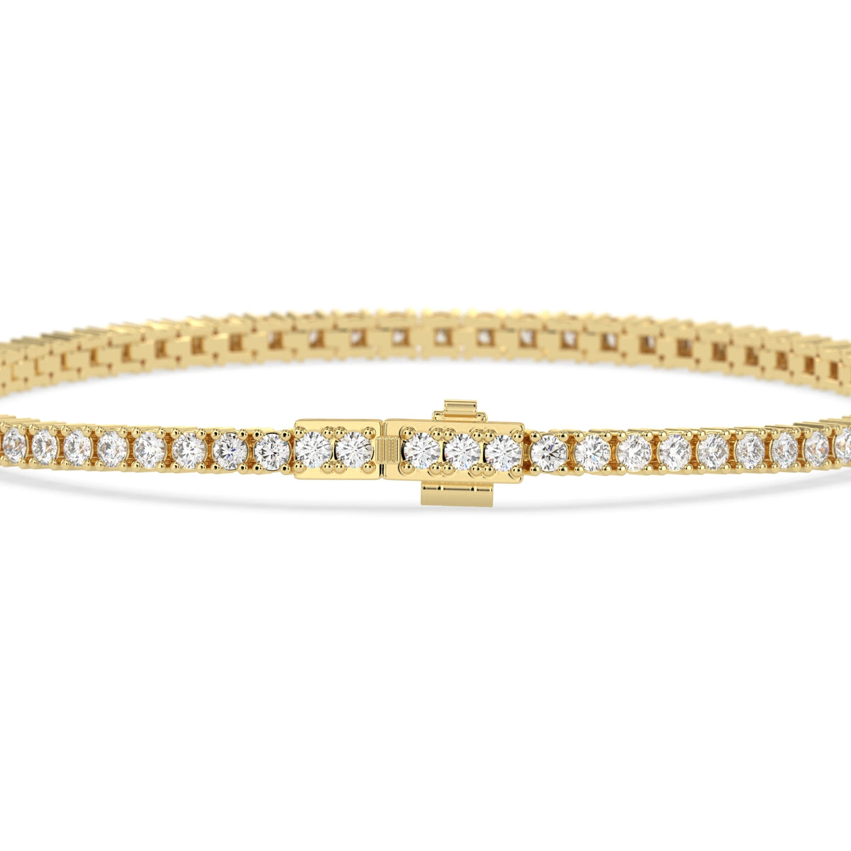3 CTW Classic Four-Prong Round Lab Grown Diamond Tennis Bracelet - View 4