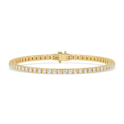 4 CTW Four-Prong Round Lab Grown Diamond Tennis Bracelet