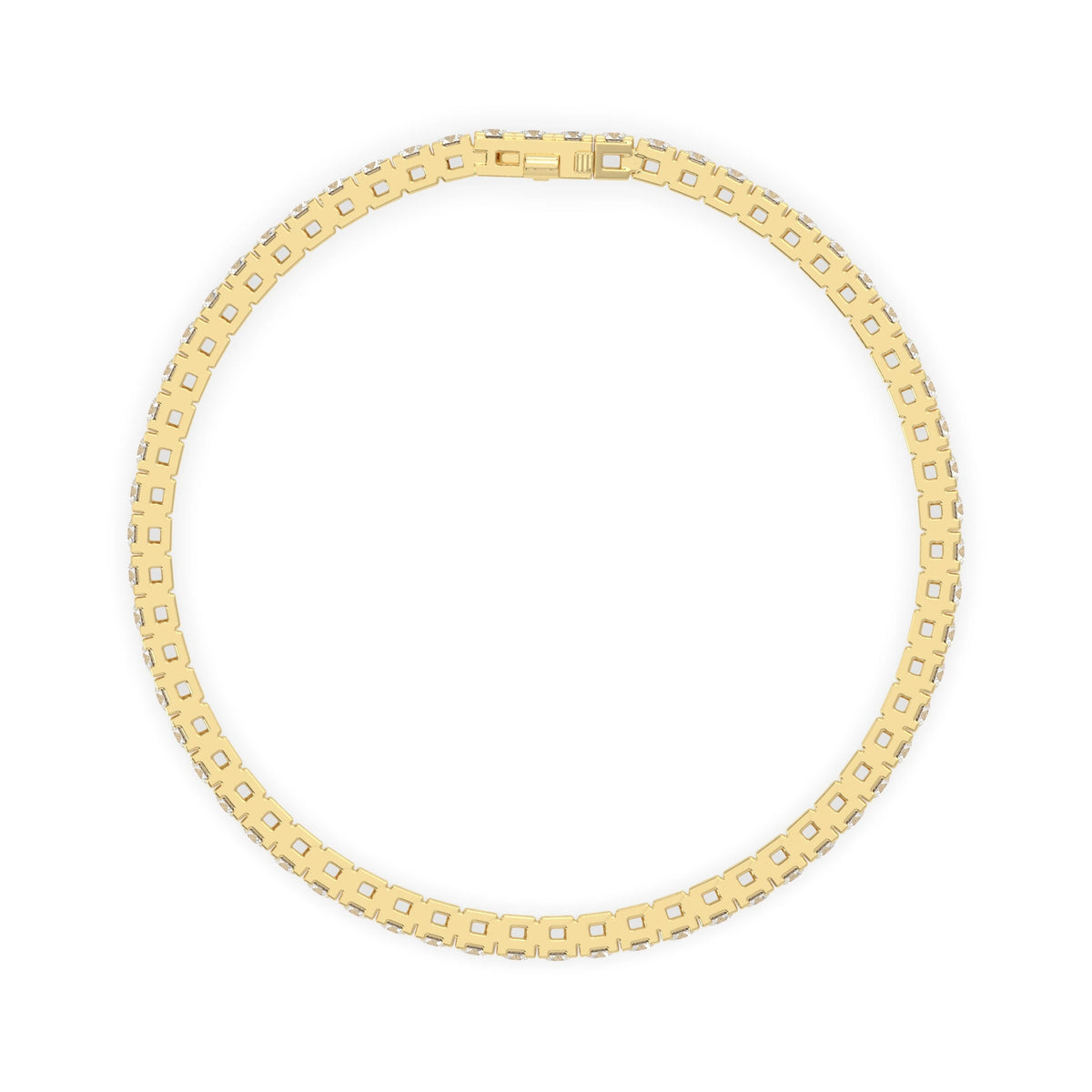 4 CTW Four-Prong Round Lab Grown Diamond Tennis Bracelet - View 5