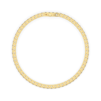 4 CTW Four-Prong Round Lab Grown Diamond Tennis Bracelet - View 5