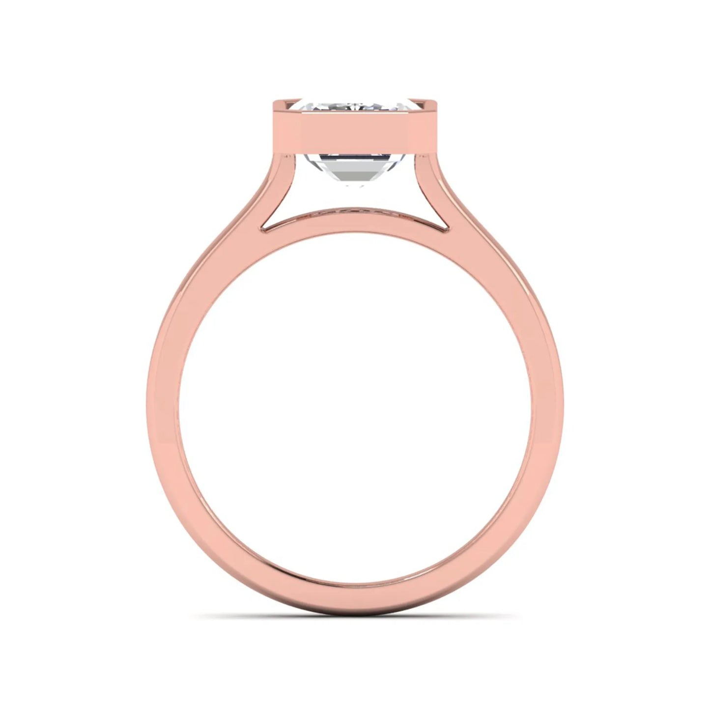 Princess Cluster Prong Set Lab Grown Diamond Engagement Ring