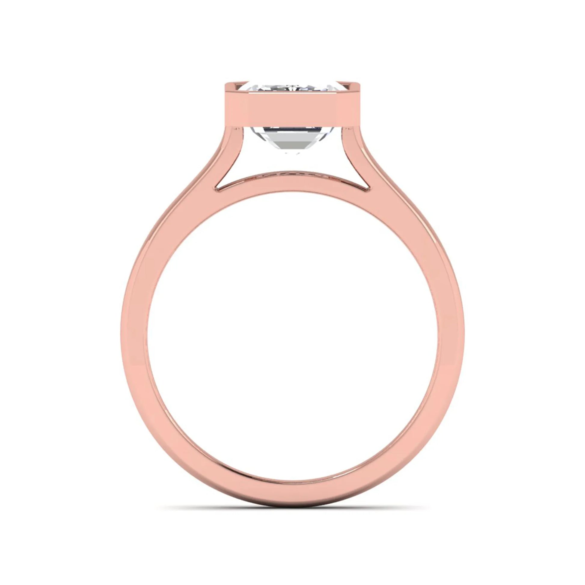 Princess Cluster Prong Set Lab Grown Diamond Engagement Ring