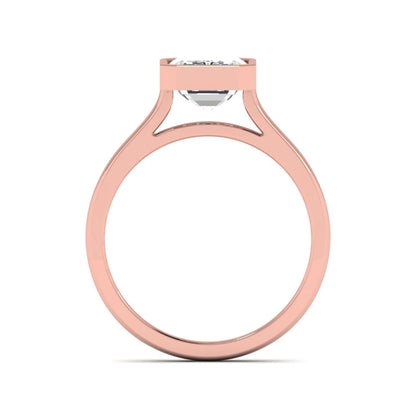 Princess Cluster Prong Set Lab Grown Diamond Engagement Ring
