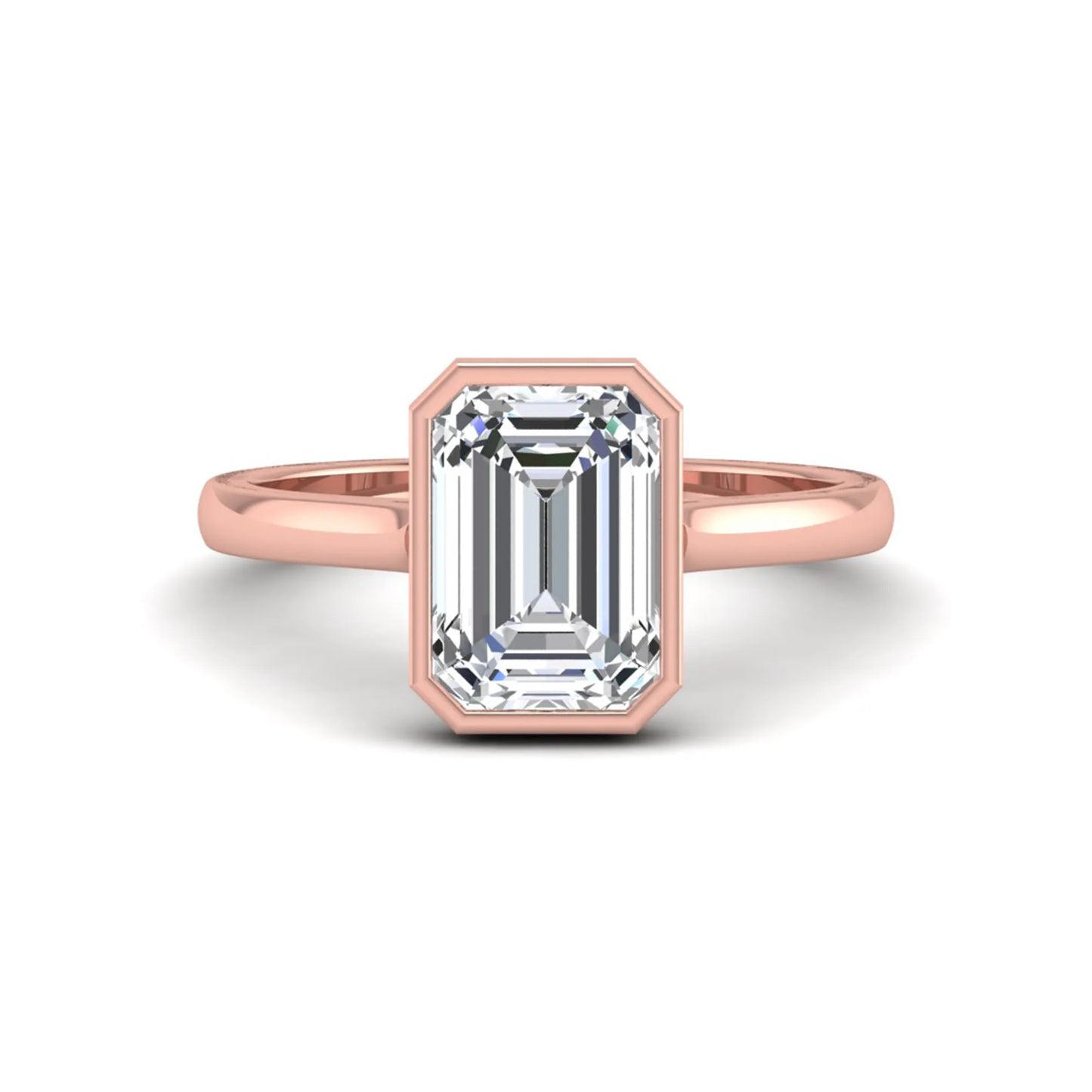 Princess Cluster Prong Set Lab Grown Diamond Engagement Ring