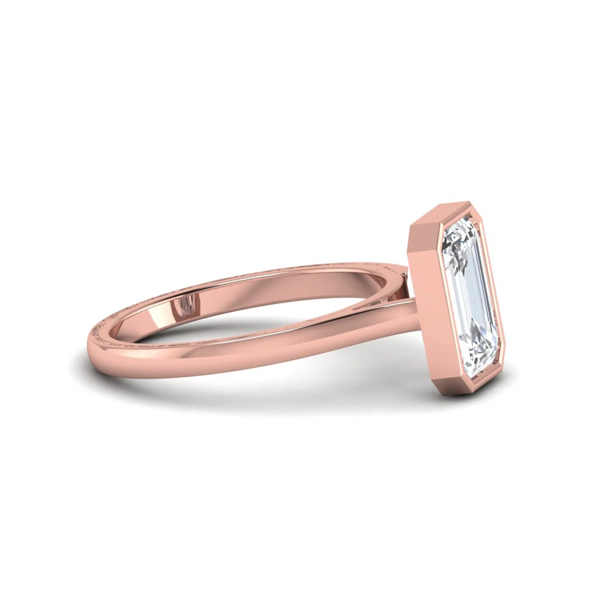 Princess Cluster Prong Set Lab Grown Diamond Engagement Ring