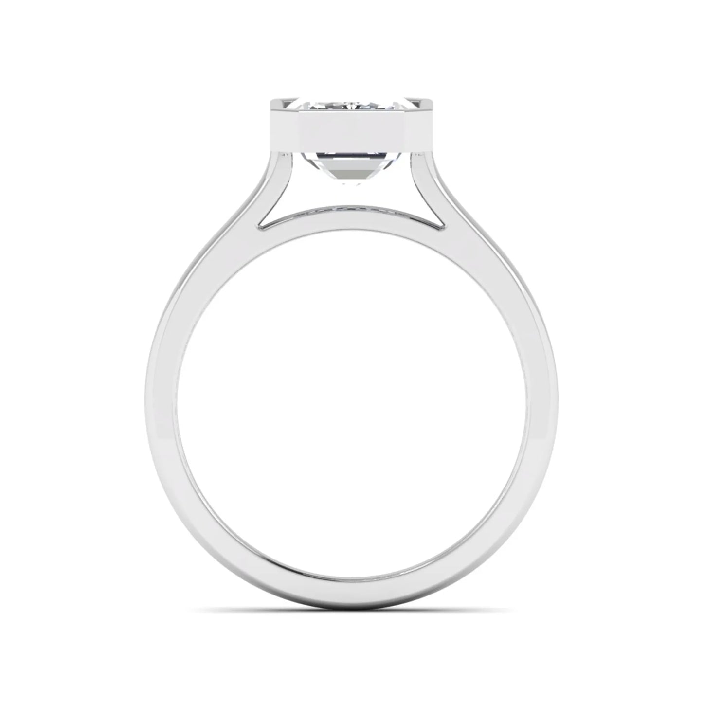 Princess Cluster Prong Set Lab Grown Diamond Engagement Ring
