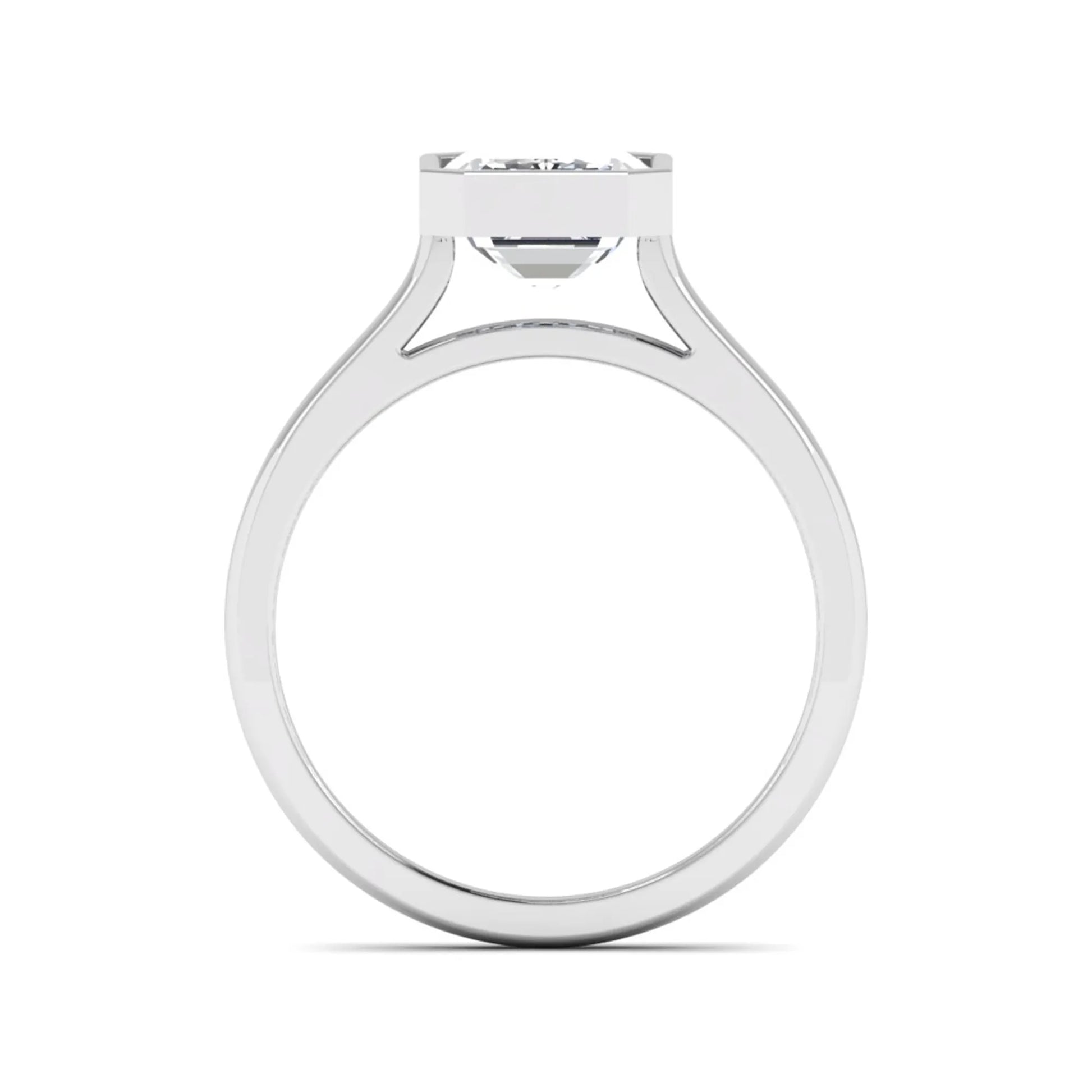 Princess Cluster Prong Set Lab Grown Diamond Engagement Ring