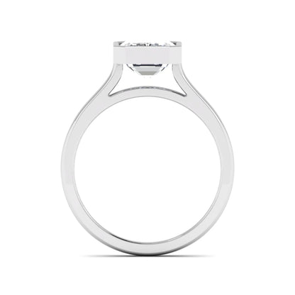 Princess Cluster Prong Set Lab Grown Diamond Engagement Ring