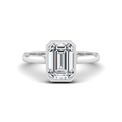 Princess Cluster Prong Set Lab Grown Diamond Engagement Ring