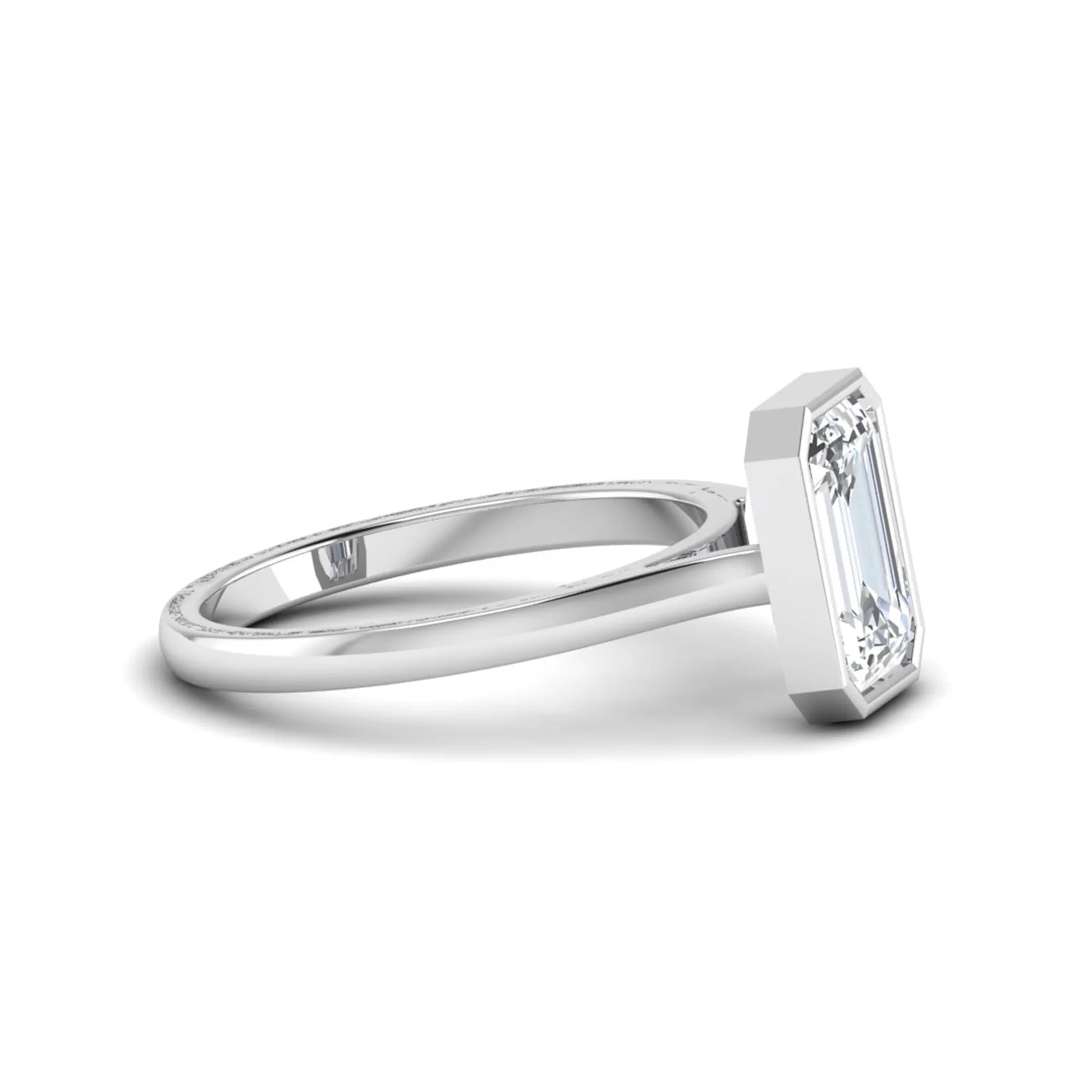 Princess Cluster Prong Set Lab Grown Diamond Engagement Ring