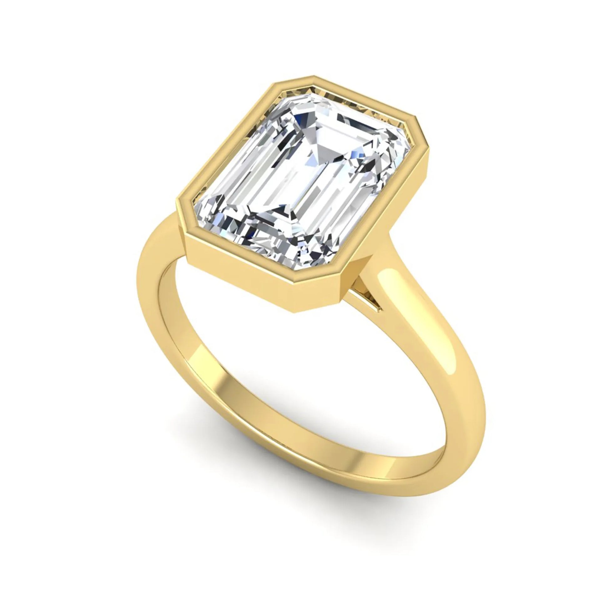 Princess Cluster Prong Set Lab Grown Diamond Engagement Ring