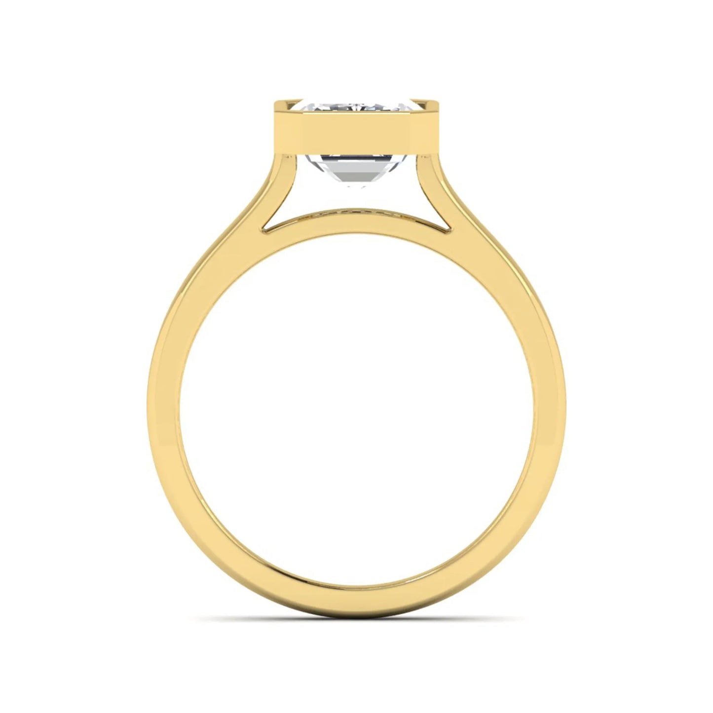 Princess Cluster Prong Set Lab Grown Diamond Engagement Ring