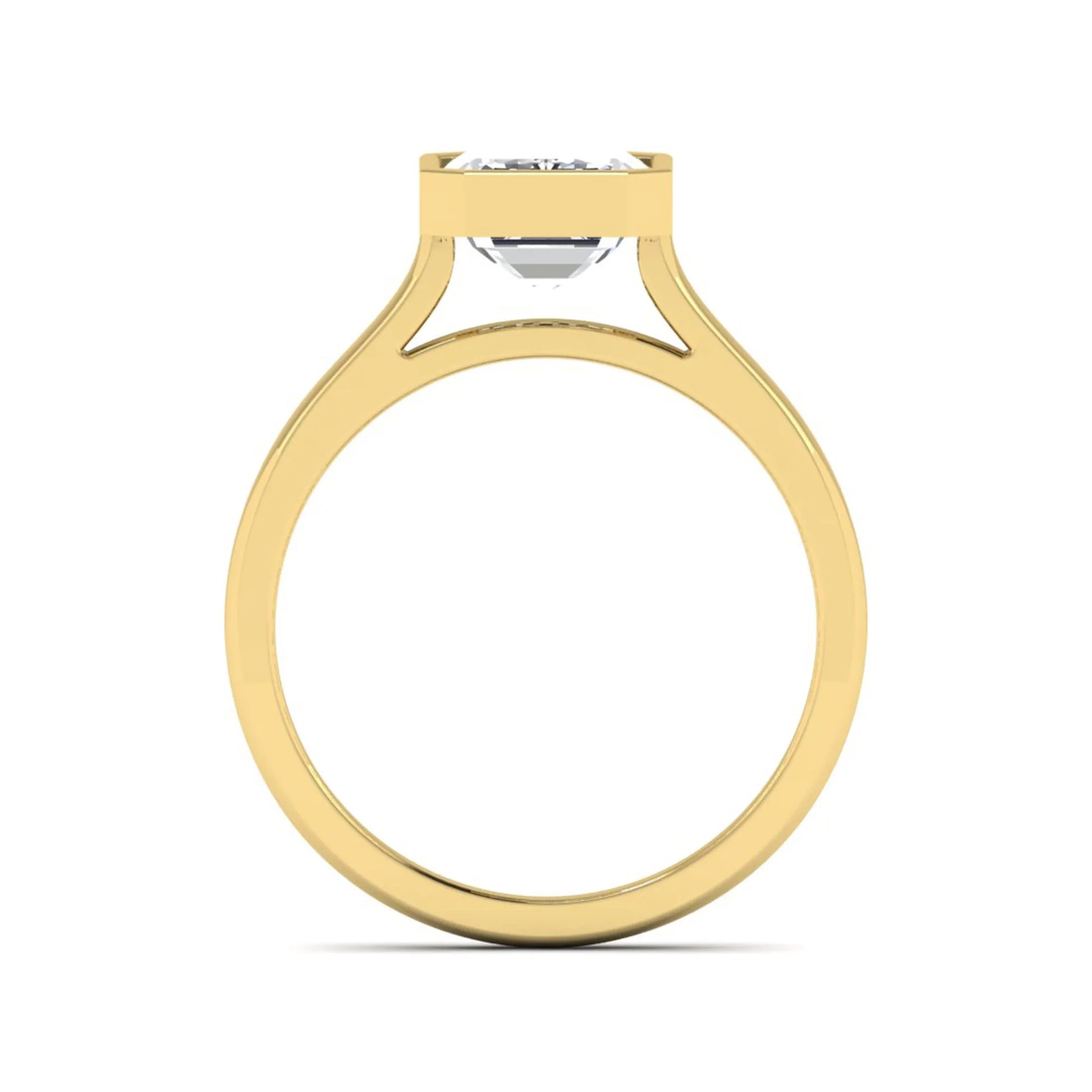 Princess Cluster Prong Set Lab Grown Diamond Engagement Ring