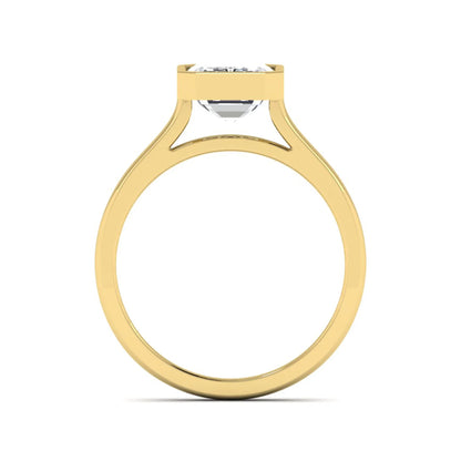 Princess Cluster Prong Set Lab Grown Diamond Engagement Ring