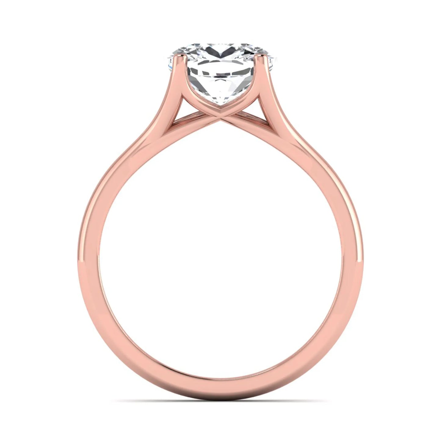 Princess Cluster Prong Set Lab Grown Diamond Engagement Ring