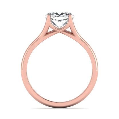 Princess Cluster Prong Set Lab Grown Diamond Engagement Ring