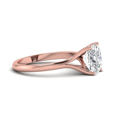 Princess Cluster Prong Set Lab Grown Diamond Engagement Ring