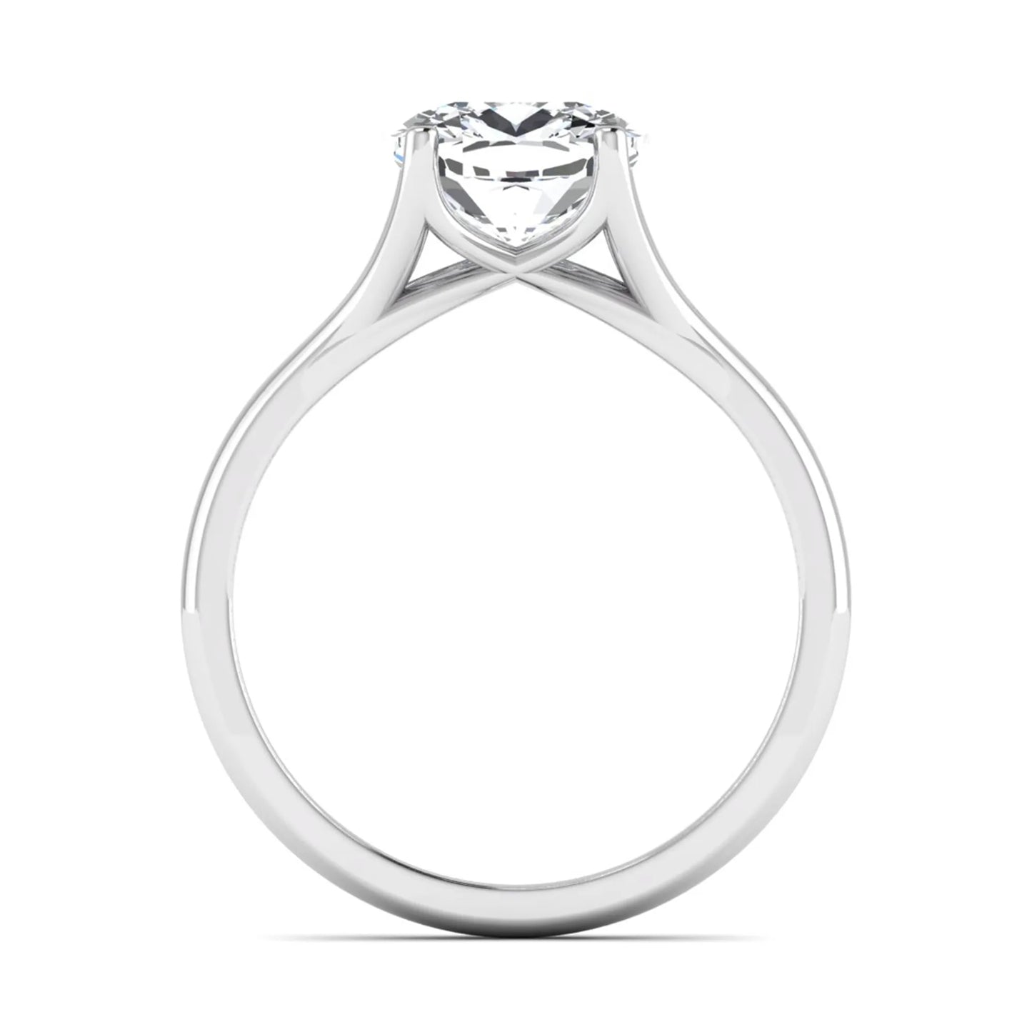 Princess Cluster Prong Set Lab Grown Diamond Engagement Ring