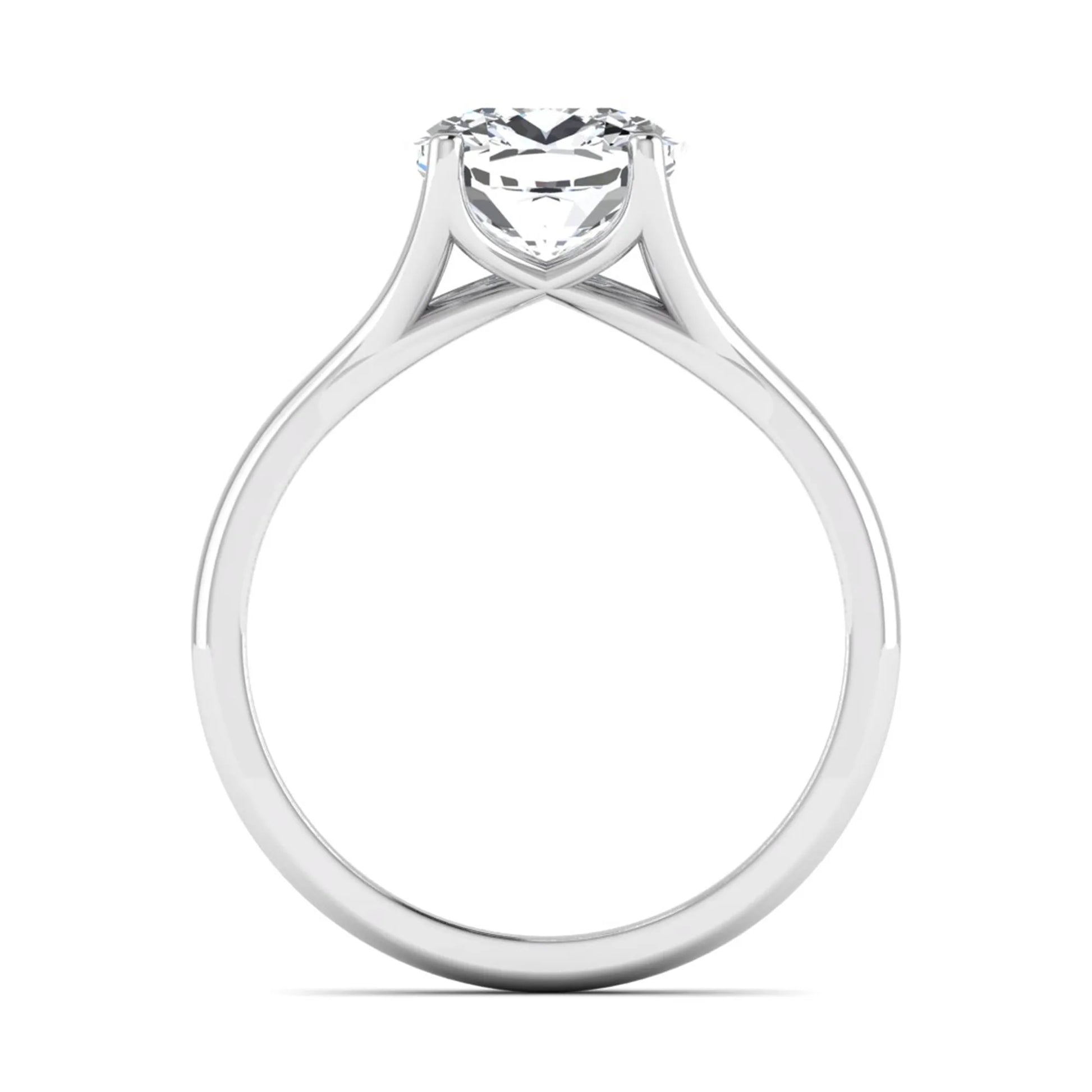 Princess Cluster Prong Set Lab Grown Diamond Engagement Ring