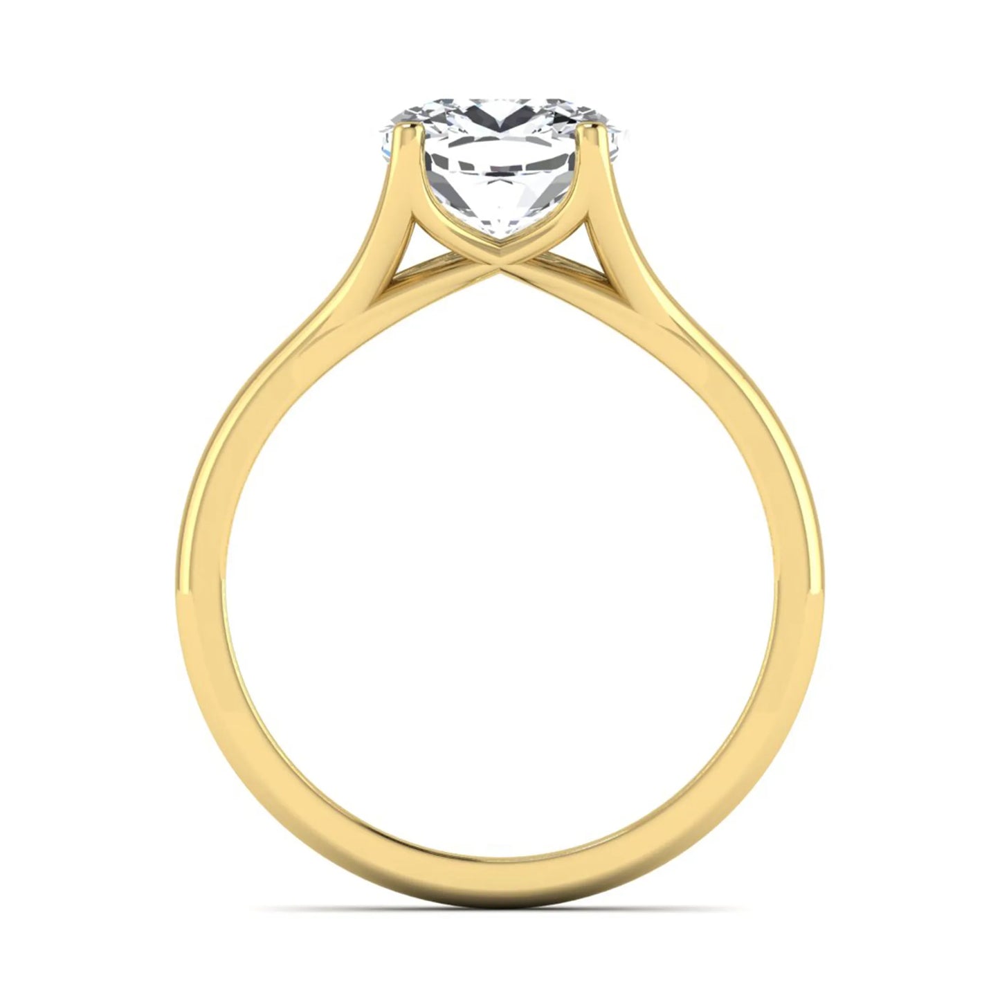 Princess Cluster Prong Set Lab Grown Diamond Engagement Ring