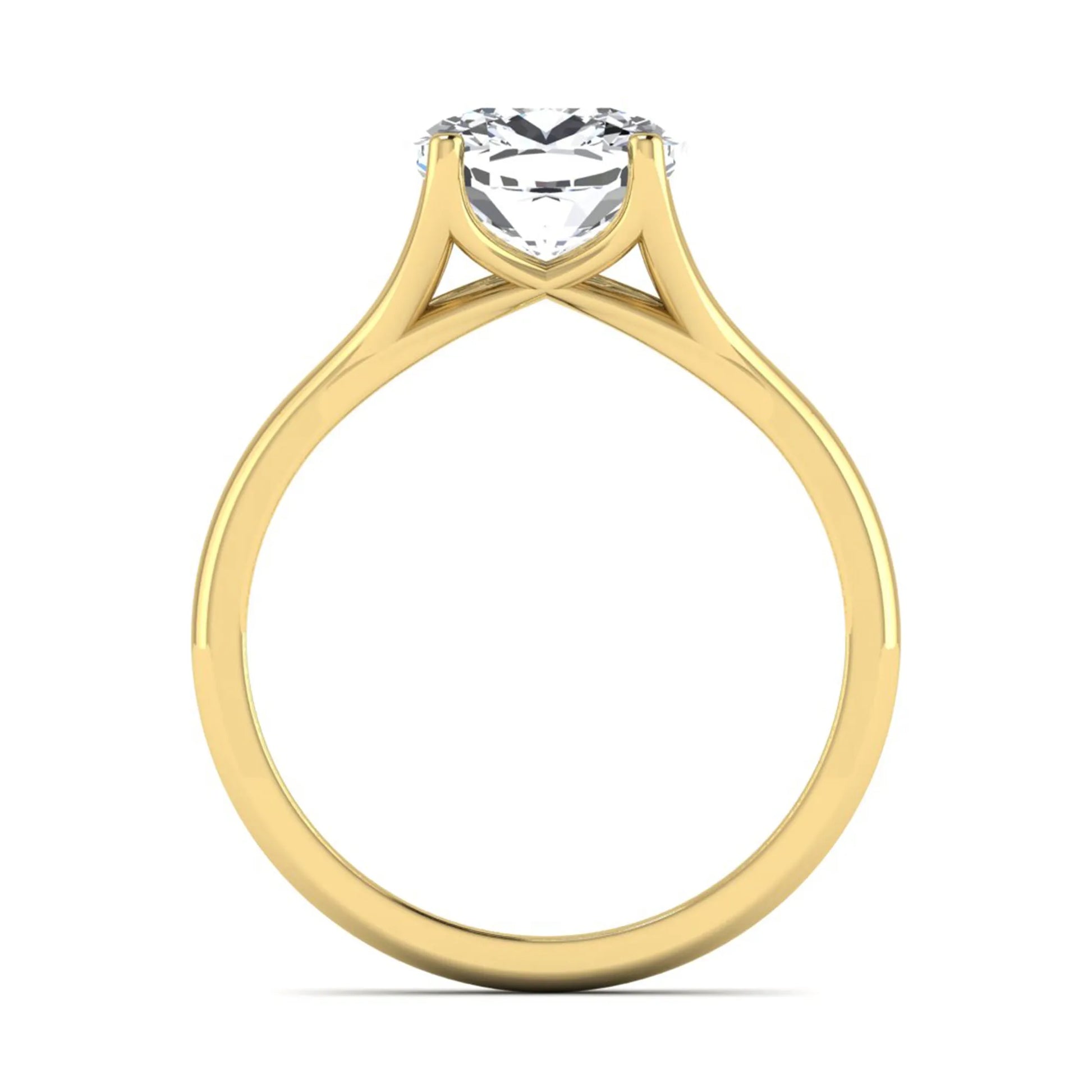Princess Cluster Prong Set Lab Grown Diamond Engagement Ring