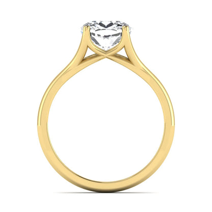 Princess Cluster Prong Set Lab Grown Diamond Engagement Ring