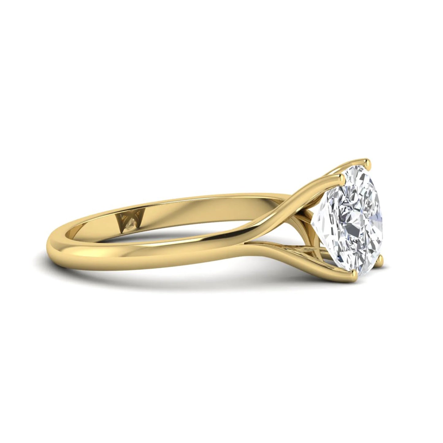 Princess Cluster Prong Set Lab Grown Diamond Engagement Ring