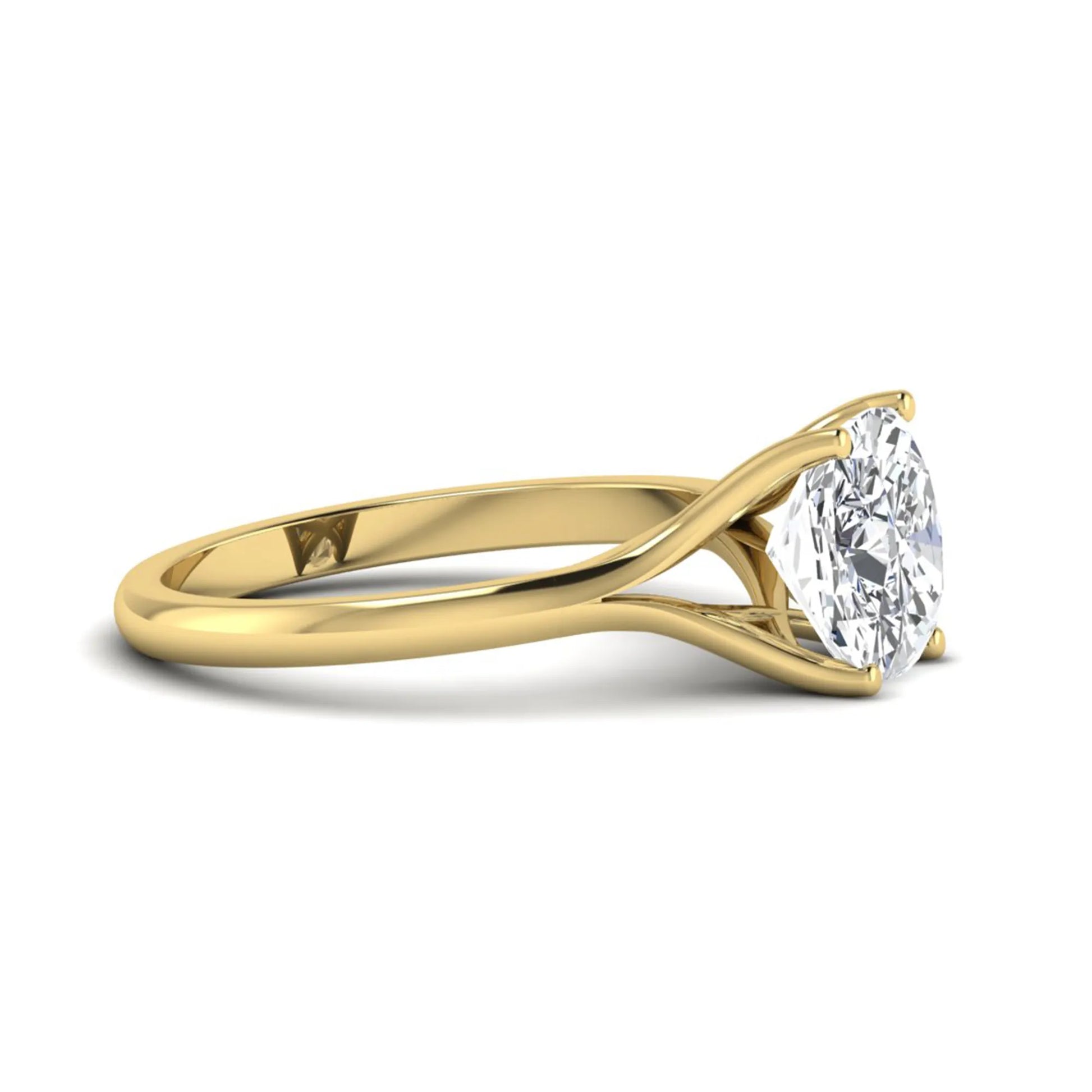 Princess Cluster Prong Set Lab Grown Diamond Engagement Ring