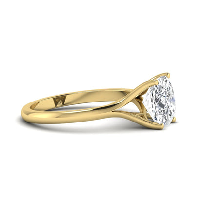 Princess Cluster Prong Set Lab Grown Diamond Engagement Ring