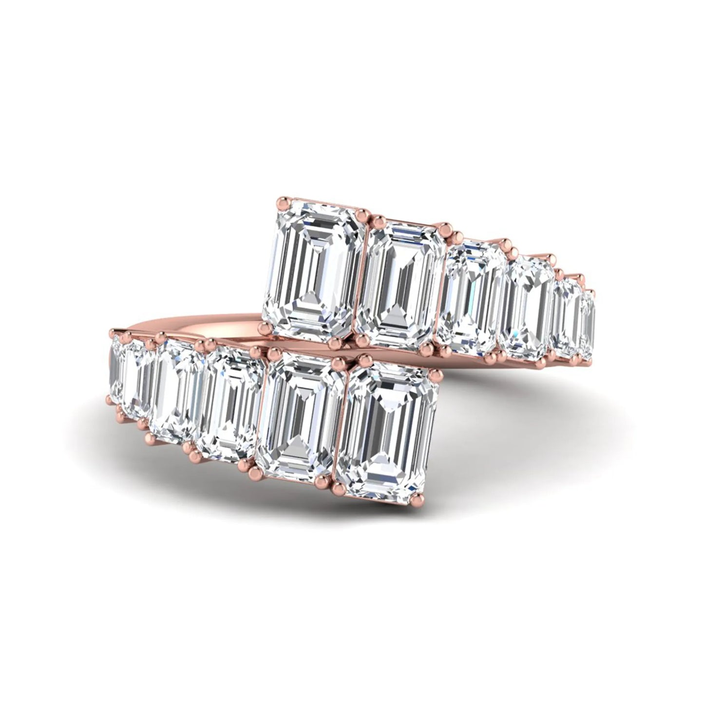 Princess Cluster Prong Set Lab Grown Diamond Engagement Ring