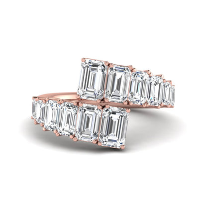 Princess Cluster Prong Set Lab Grown Diamond Engagement Ring