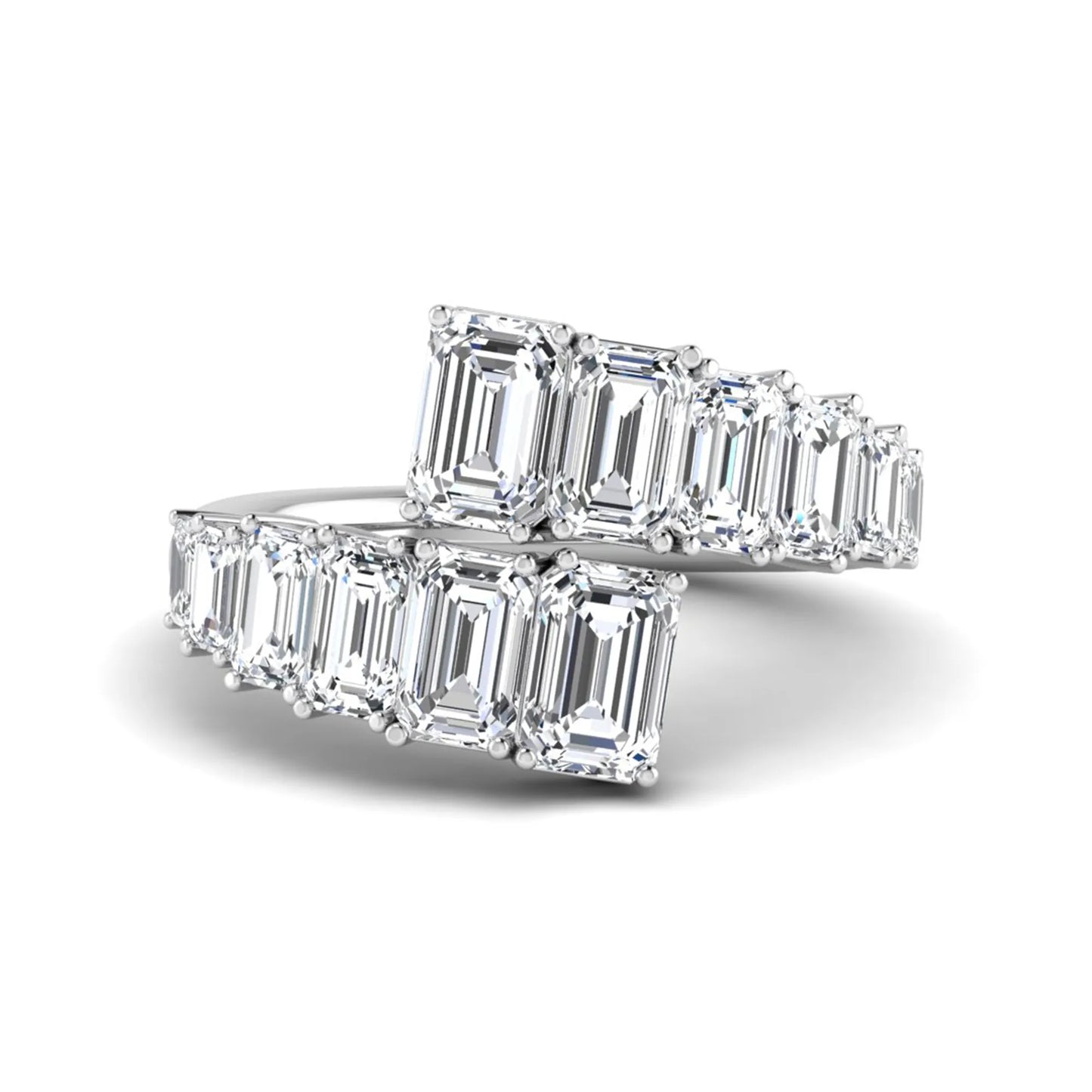 Princess Cluster Prong Set Lab Grown Diamond Engagement Ring