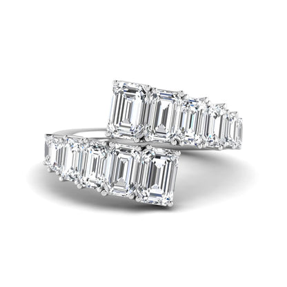 Princess Cluster Prong Set Lab Grown Diamond Engagement Ring
