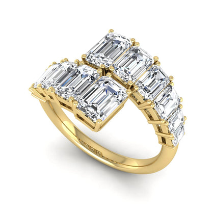 Princess Cluster Prong Set Lab Grown Diamond Engagement Ring