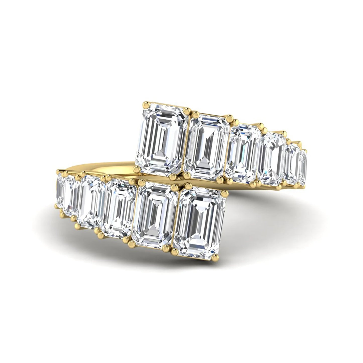 Princess Cluster Prong Set Lab Grown Diamond Engagement Ring