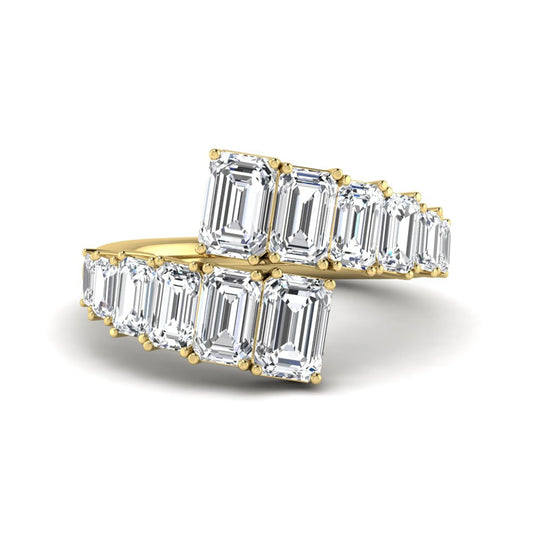 Princess Cluster Prong Set Lab Grown Diamond Engagement Ring