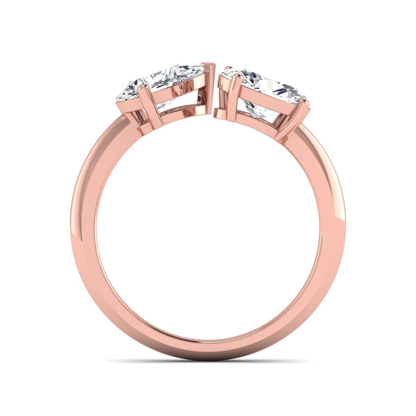 Princess Cluster Prong Set Lab Grown Diamond Engagement Ring