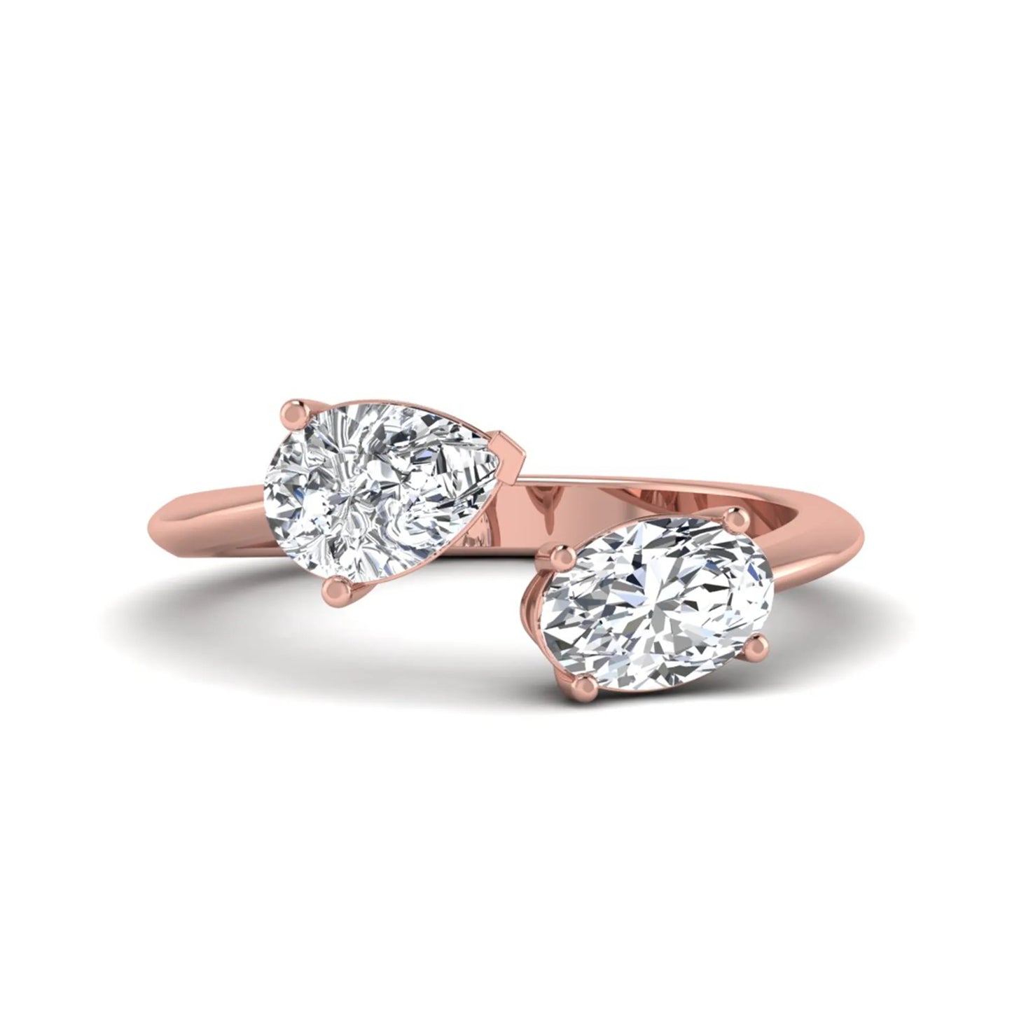 Princess Cluster Prong Set Lab Grown Diamond Engagement Ring