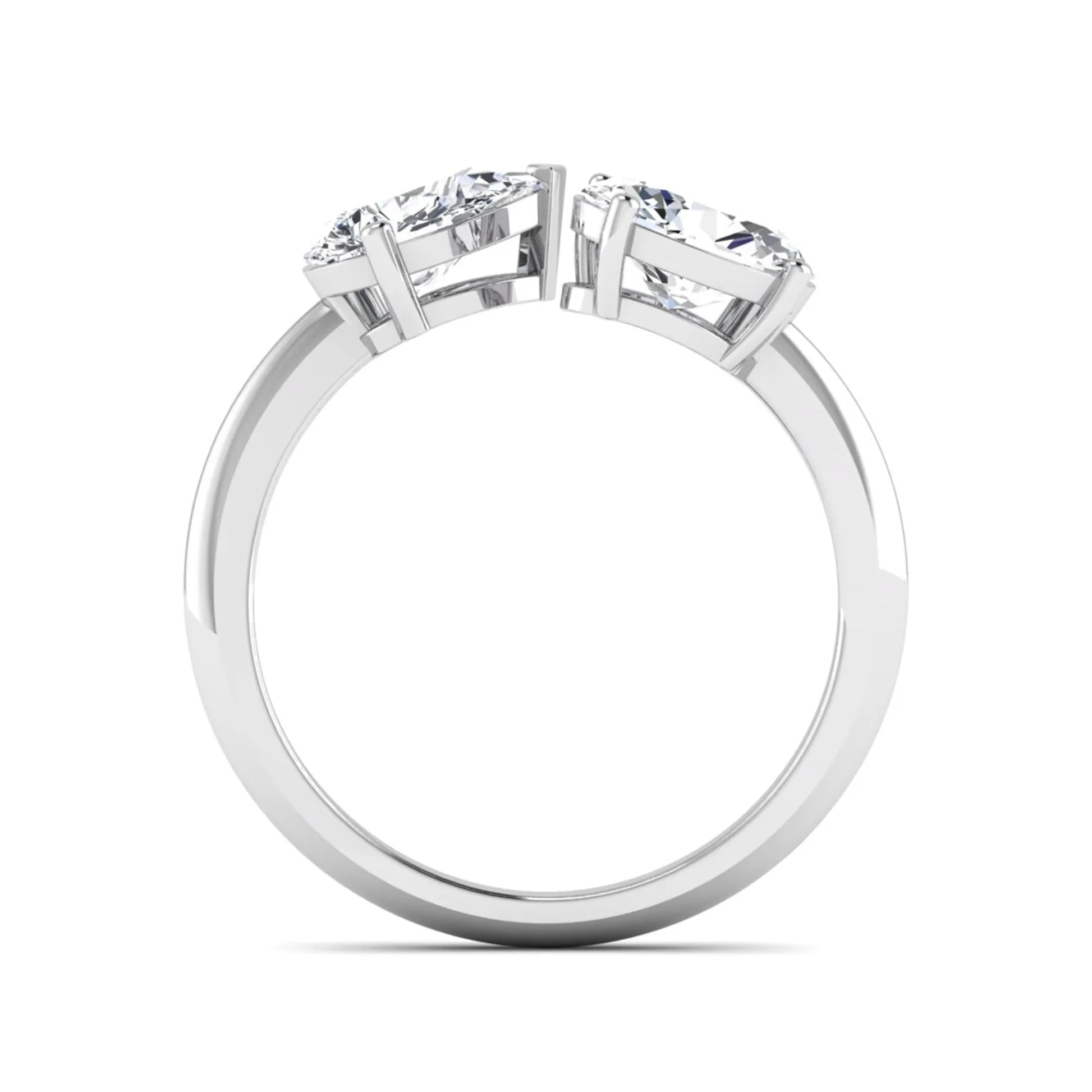 Princess Cluster Prong Set Lab Grown Diamond Engagement Ring